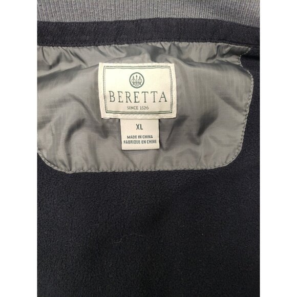 Beretta Men’s Green Quilted Vest Fleece Lined Outdoor Hunting Embroidery Size XL - Picture 3 of 14
